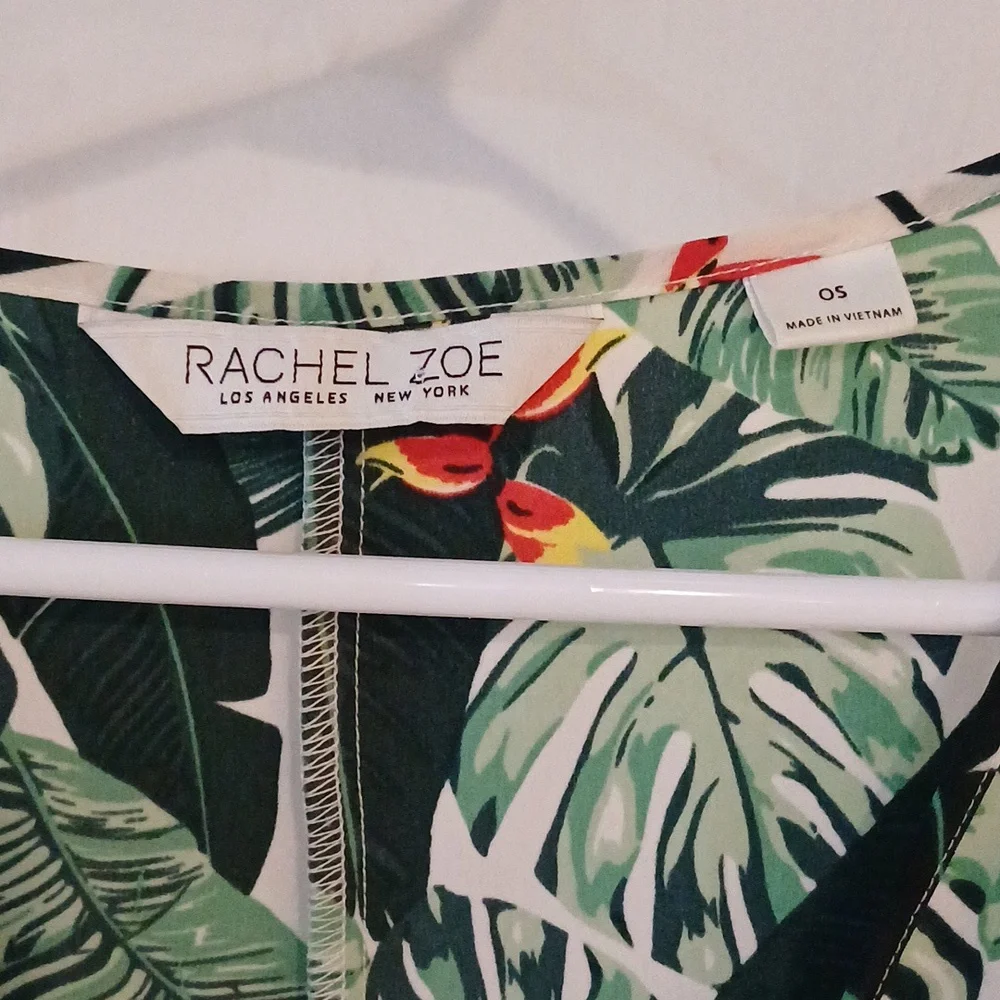 🔥🔥🔥Rachel Zoe Palm print duster beach cover up OS - Picture 8 of 14